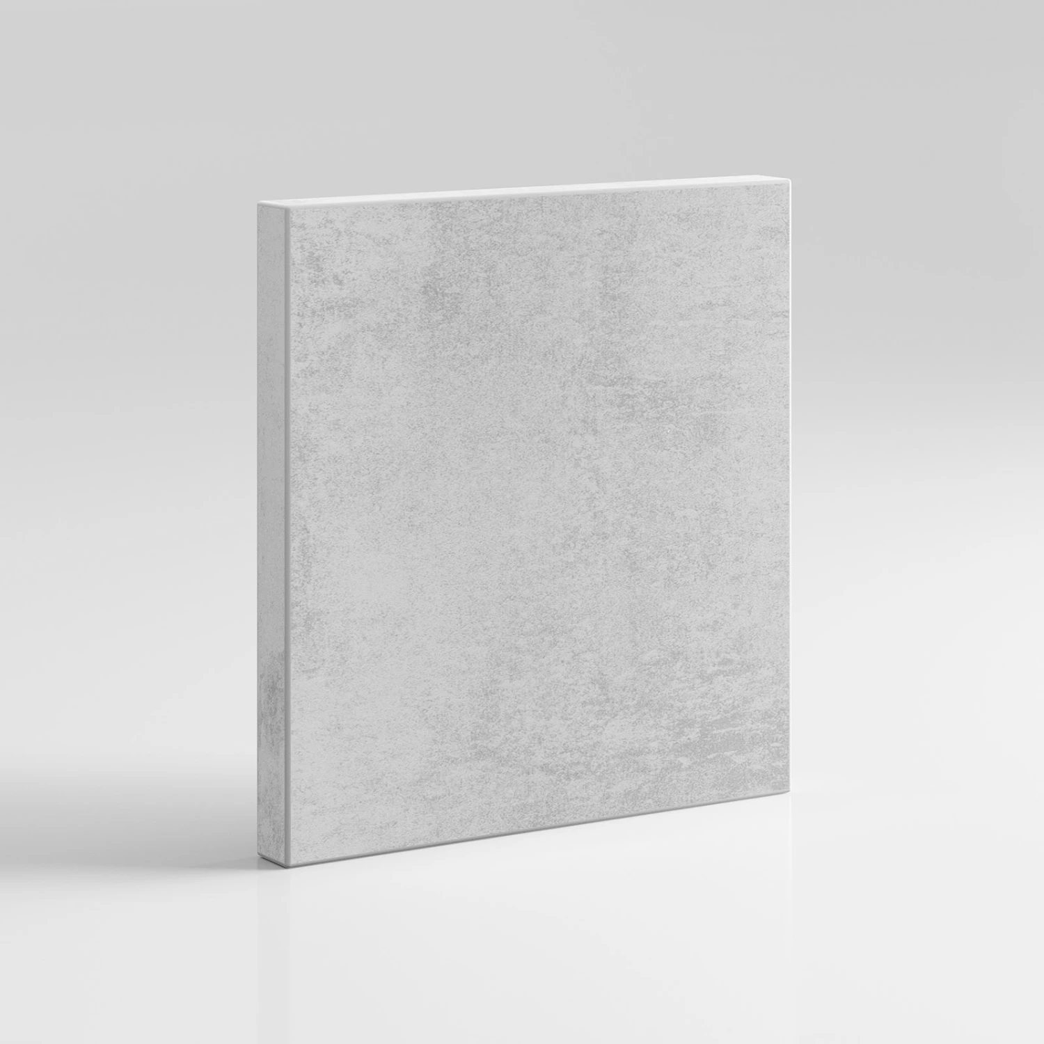 Łóżko w szafie 120x200 Poziome (Standard 45 cm głębokość) Beton / Biały Połysk color